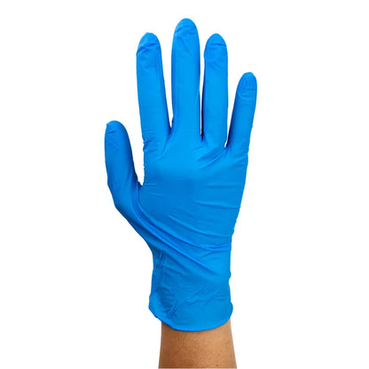 Dynarex Safe-Touch Blue Nitrile Exam Gloves, Powder-Free, 1000/Case