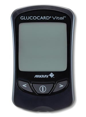 ARKRAY GLUCOCARD VITAL Blood Glucose Black Meter & 10-Test Strips