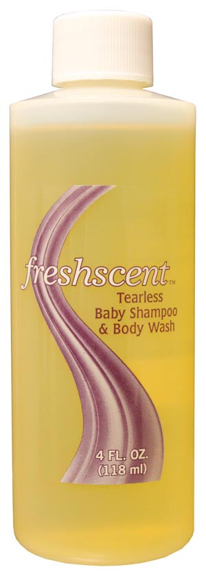 NEW WORLD IMPORTS FRESHSCENTª SHAMPOOS & CONDITIONERS Tearless Baby Shampoo & Body Wash, 4 oz, 60/cs