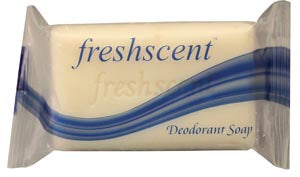 NEW WORLD IMPORTS FRESHSCENTª SOAPS Freshscent Deodorant Soap, 3 oz, Individually Wrapped, Bulk, 72/cs