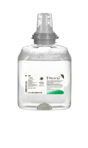 GOJO PROVON¨ FOAMING HAIR & BODY WASH Green Certified Foam Cleaner, TFXª 1200mL, 2/cs