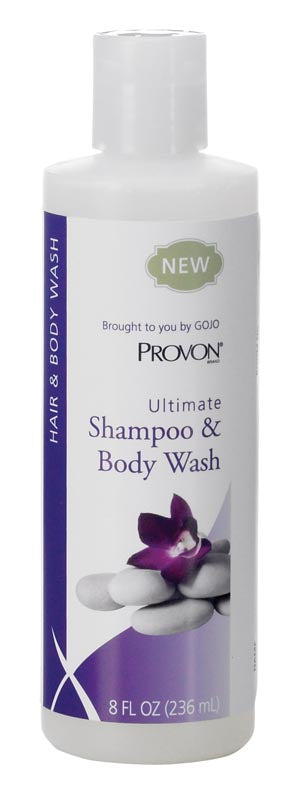 GOJO PROVON¨ ULTIMATE SHAMPOO & BODY WASH Shampoo & Body Wash, 8 oz Squeeze Bottle, 48/cs