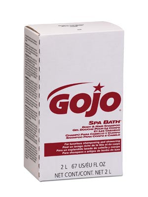 GOJO SPA BATH¨ SHAMPOO Body & Hair Shampoo, 2000mL, Refill, Pink, 4/cs