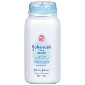 J&J BABY POWDER Cornstarch Baby Powder with Aloe Vera & Vitamine E, 96/cs