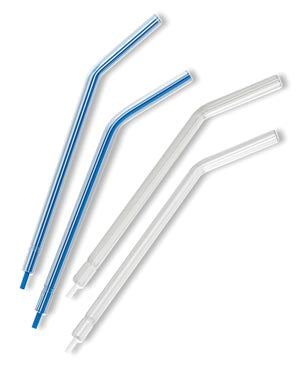 MYDENT DISPOSABLE AIR/WATER 3-WAY SYRINGE TIPS, Blue