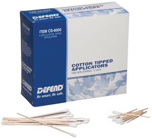 MYDENT DEFEND COTTON TIP APPLICATORS, 3" or 6", 1000/box