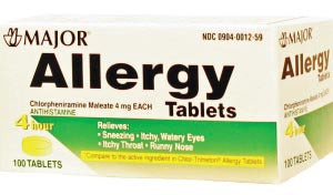 MAJOR Allergy Tablets, 4mg, Compare to Chlor-Trimeton Tabs