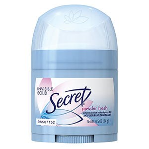 P&G DISTRIBUTING SECRET DEODORANT Secret Invisible Deodorant, Solid Powder Fresh, Trial Size, 0.5 oz, 24/cs