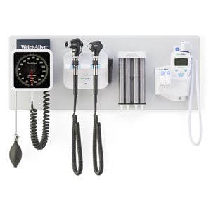 WELCH ALLYN GS777 Integrated Wall System, PanOptic Ophthalmoscope, Macroview Otoscope, iExaminer, with Blood Pressure, SureTemp