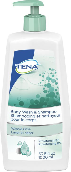 ESSITY HMS TENA¨ BODY WASH & SHAMPOO Body Wash & Shampoo, 33.8 fl oz Pump Bottle, 8/cs