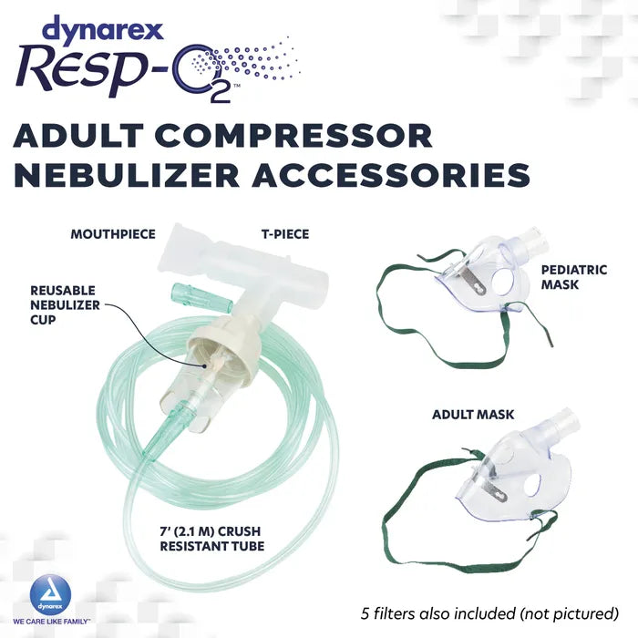 Resp-O2 Compressor Nebulizer $169.00/Case of 6 Dynarex 34401