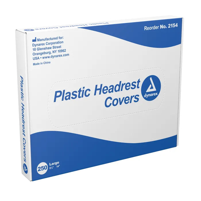 Dynarex Plastic Headrest Covers, case/3000