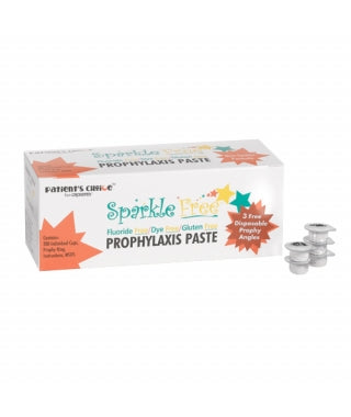 CROSSTEX SPARKLE FREE PROPHY PASTE with Xylitol, Individual Cups, Various Options, 200/bx