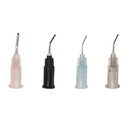 Dynarex Pre Bent Flow Tips, Sealant-Cement (22G)- Grey